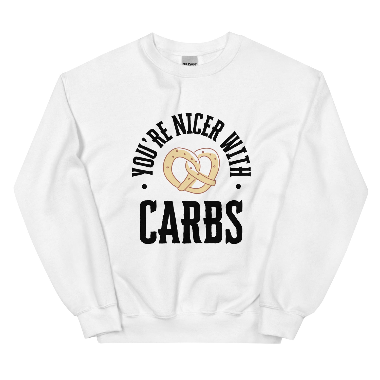 graphic you're nicer with carbs